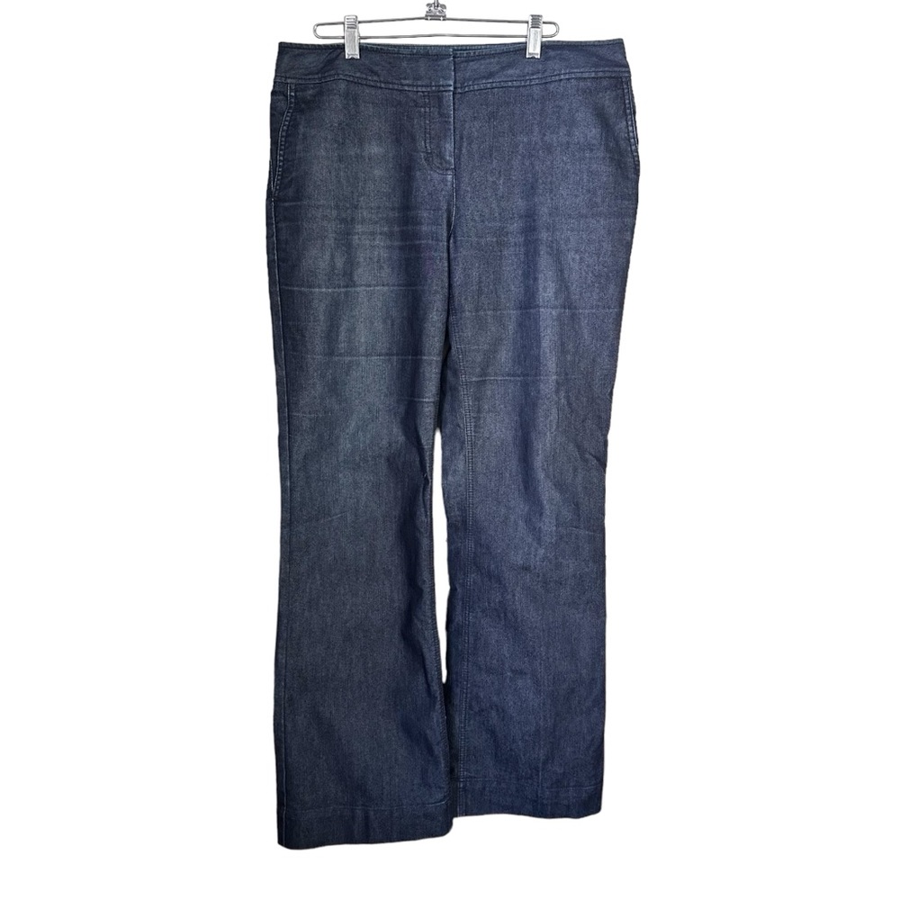 Kenneth Cole Reaction Women’s Size 10 Wide Leg Trouser Dress Pants Dark Blue
